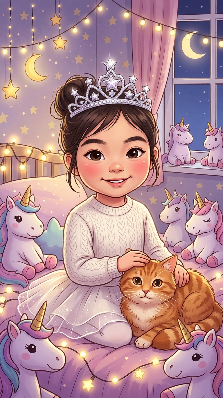 Miyu and Kitty's Magical Bedtime Adventure